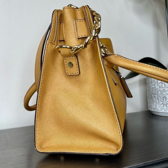 Michael Kors Hamilton Saffiano Leather Satchel - Picture 3 of 15